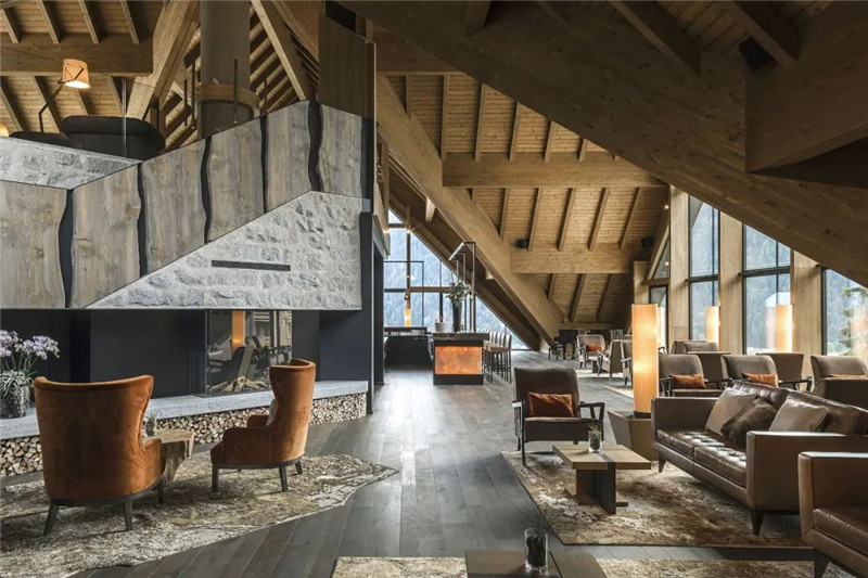 酒店大廳設計-當代奢華風Lefay Resort&SPA Dolomiti設計賞析 酒店大廳設計-當代奢華風Lefay Resort&SPA Dolomiti設計賞析