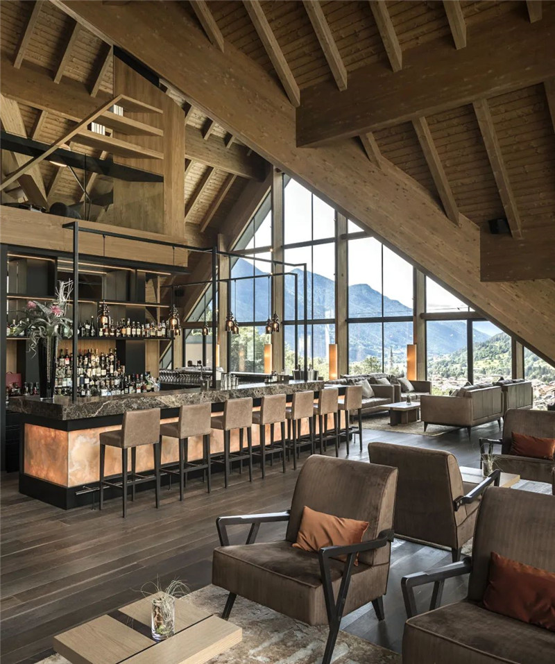 酒店餐廳酒吧設計-當代奢華風Lefay Resort&SPA Dolomiti設計賞析 酒店餐廳酒吧設計-當代奢華風Lefay Resort&SPA Dolomiti設計賞析